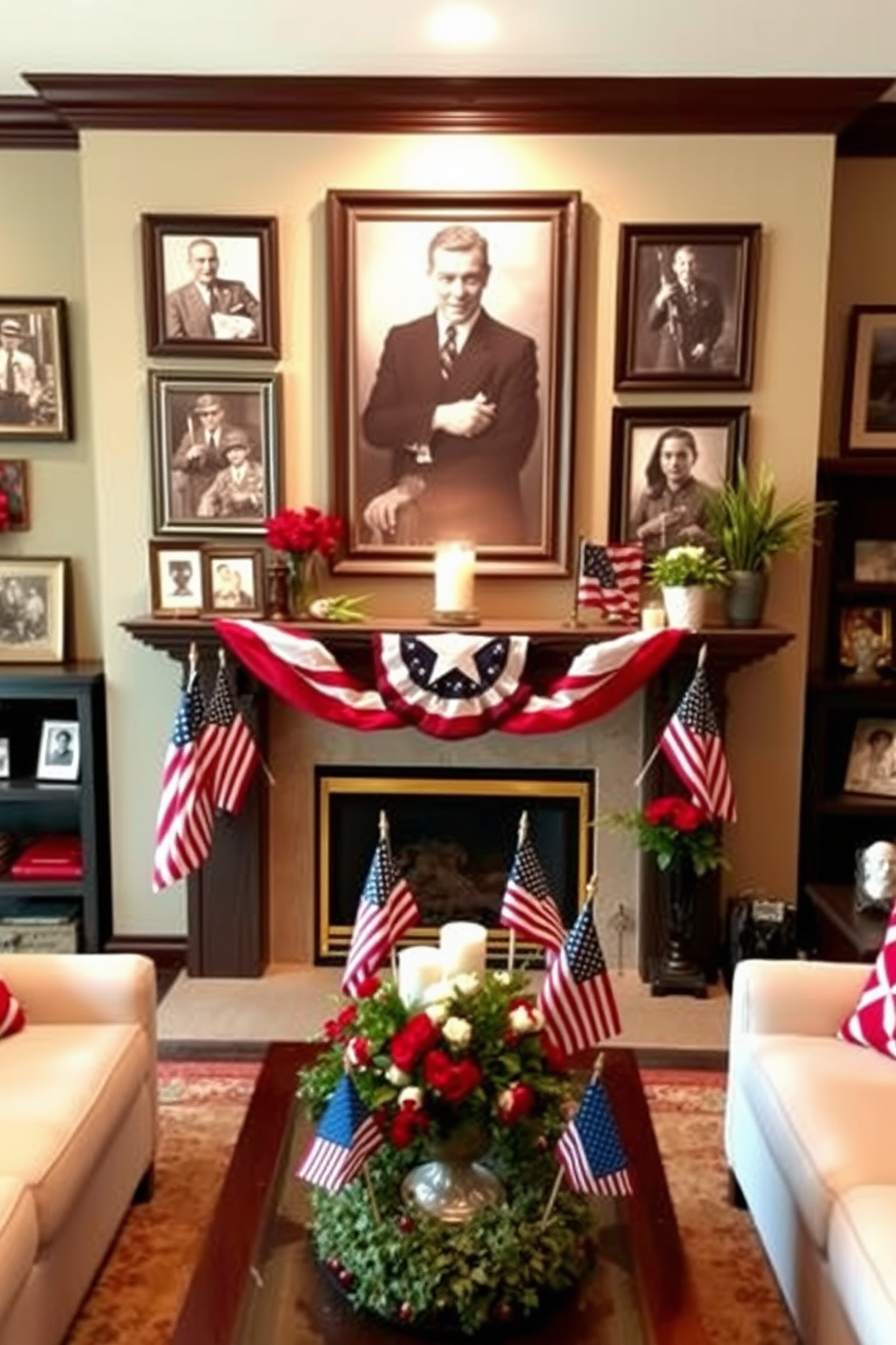 Memorial Day Fireplace Decorating Ideas 7