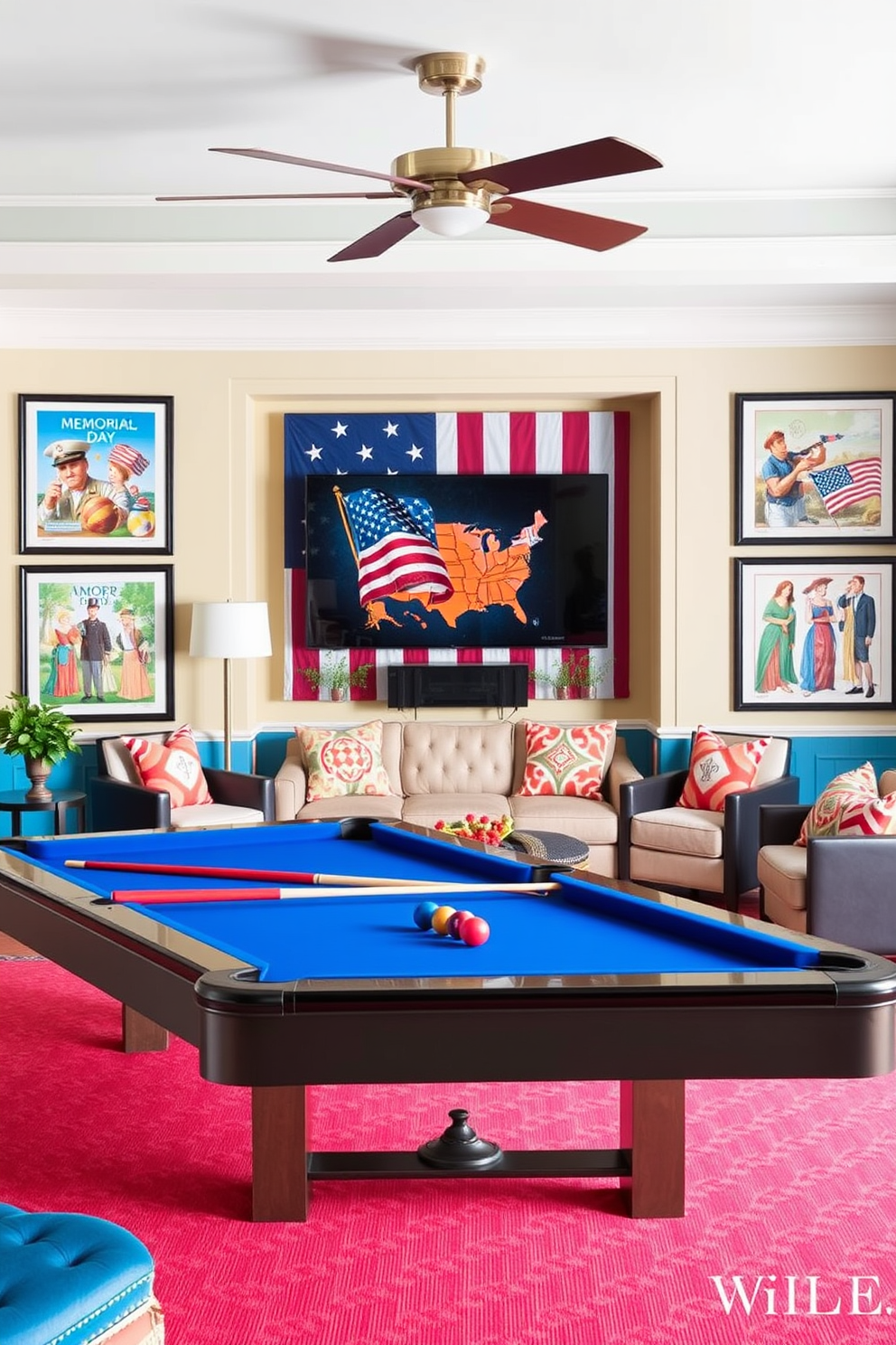 Memorial Day Game Room Decorating Ideas 24