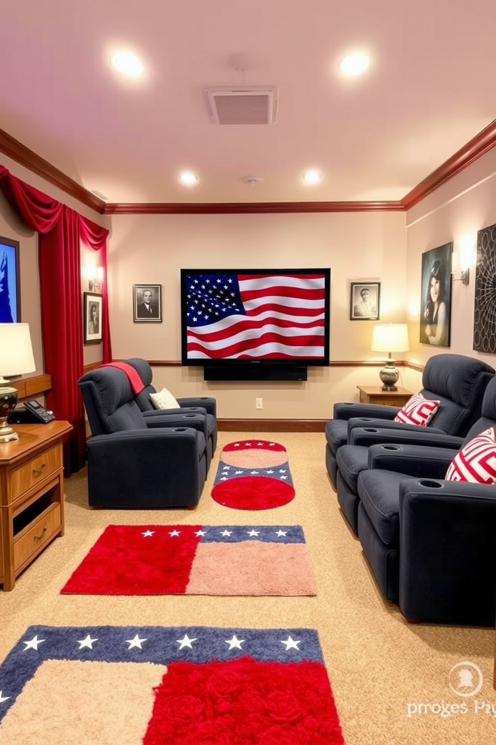 Memorial Day Home Theater Decorating Ideas 11