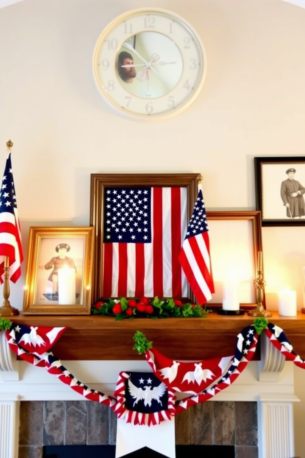 Memorial Day Mantel Decorating Ideas 1