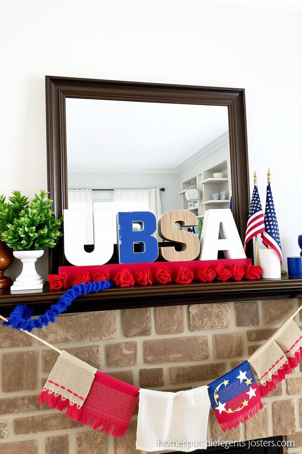 Memorial Day Mantel Decorating Ideas 18