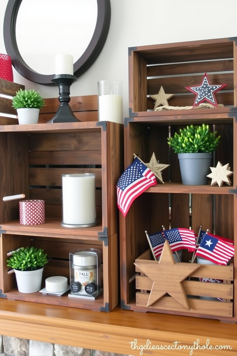 Memorial Day Mantel Decorating Ideas 22