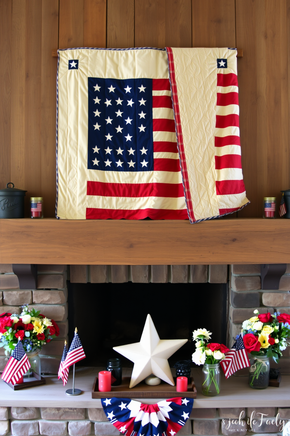 Memorial Day Mantel Decorating Ideas 24