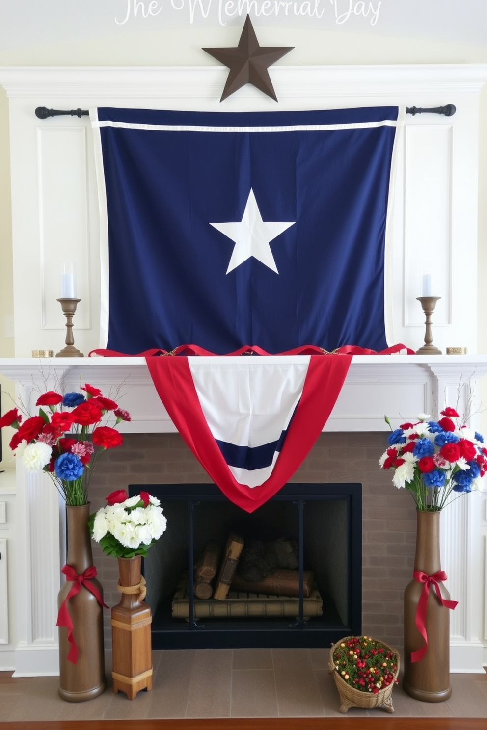 Memorial Day Mantel Decorating Ideas 3