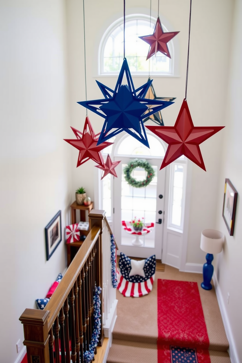 Memorial Day Staircase Decorating Ideas 12