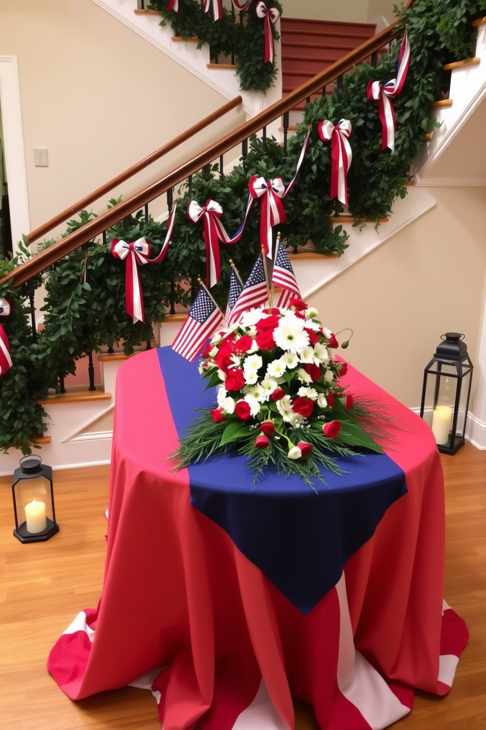 Memorial Day Staircase Decorating Ideas 13