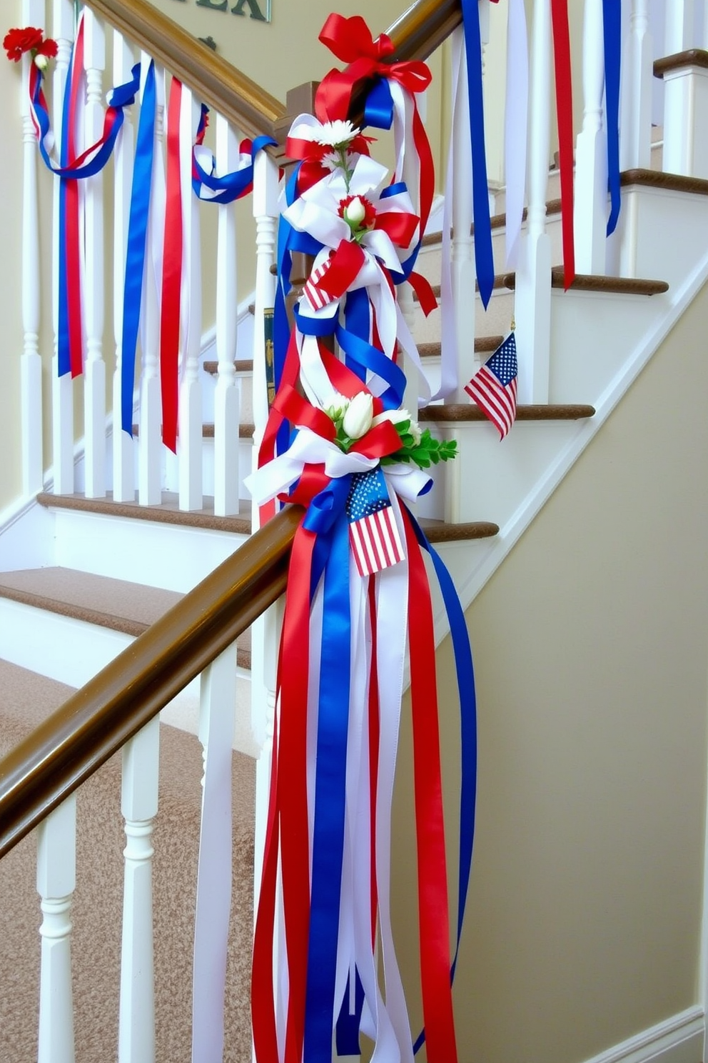 Memorial Day Staircase Decorating Ideas 16