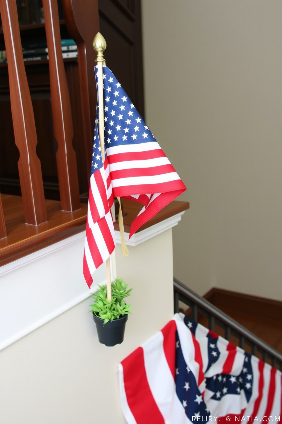 Memorial Day Staircase Decorating Ideas 17