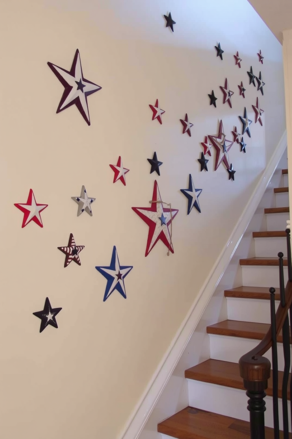 Memorial Day Staircase Decorating Ideas 18