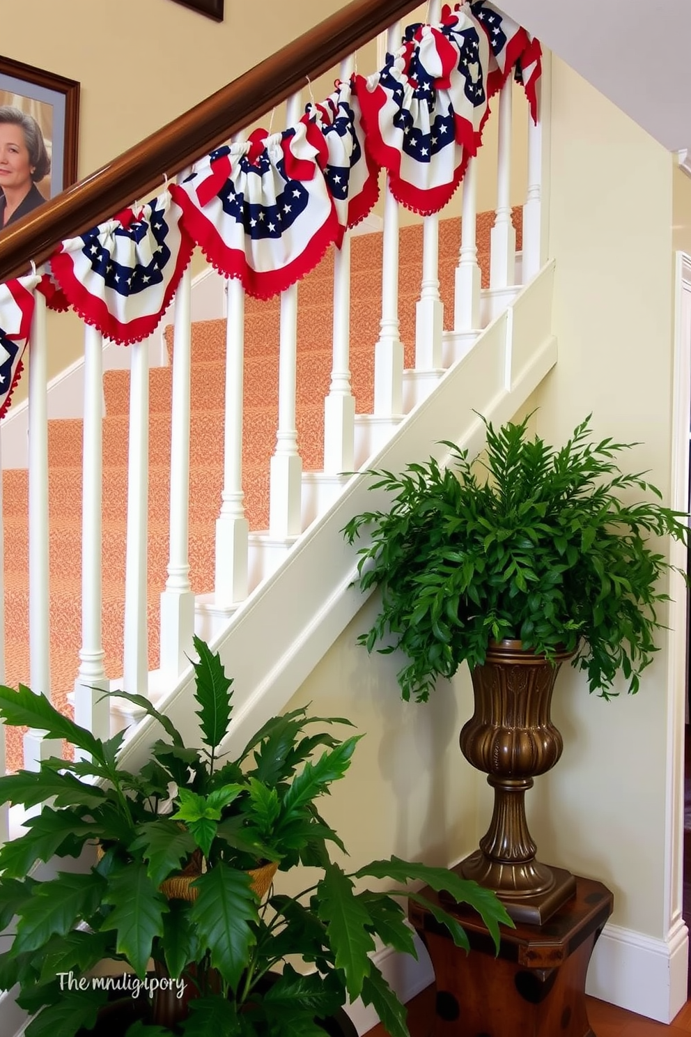 Memorial Day Staircase Decorating Ideas 19