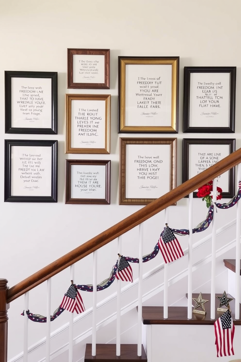 Memorial Day Staircase Decorating Ideas 22