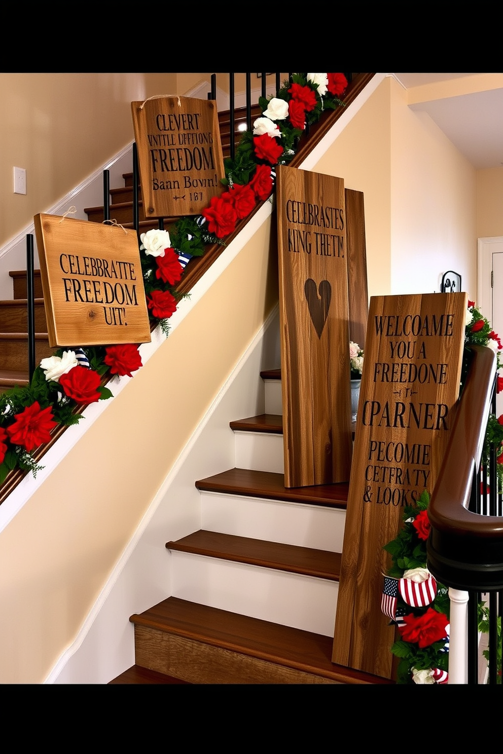 Memorial Day Staircase Decorating Ideas 24