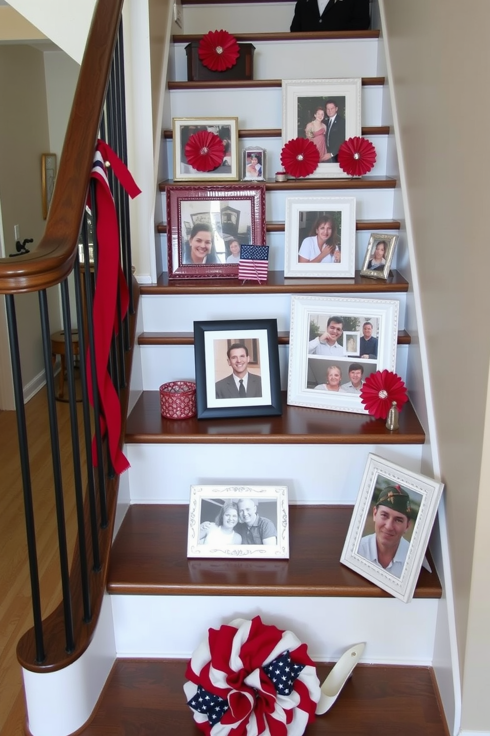 Memorial Day Staircase Decorating Ideas 9