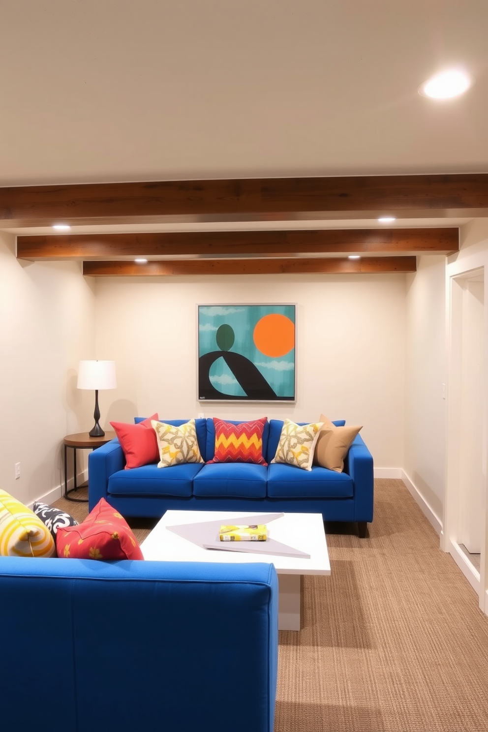 Mid Century Modern Basement Design Ideas 14