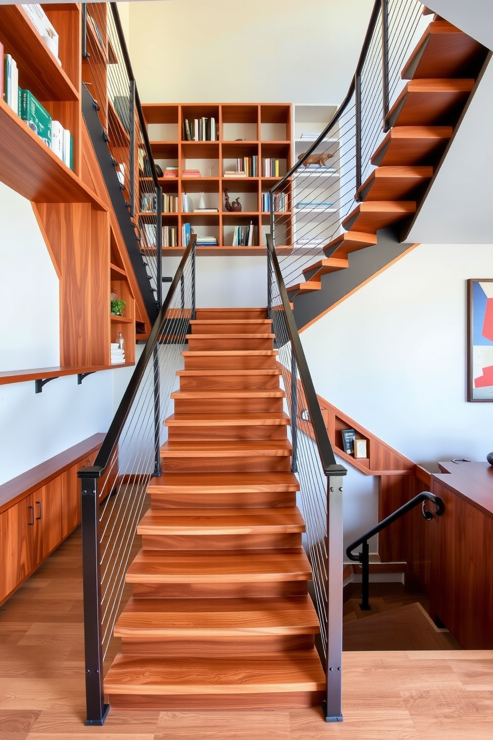 Mid Century Modern Staircase Design Ideas 22