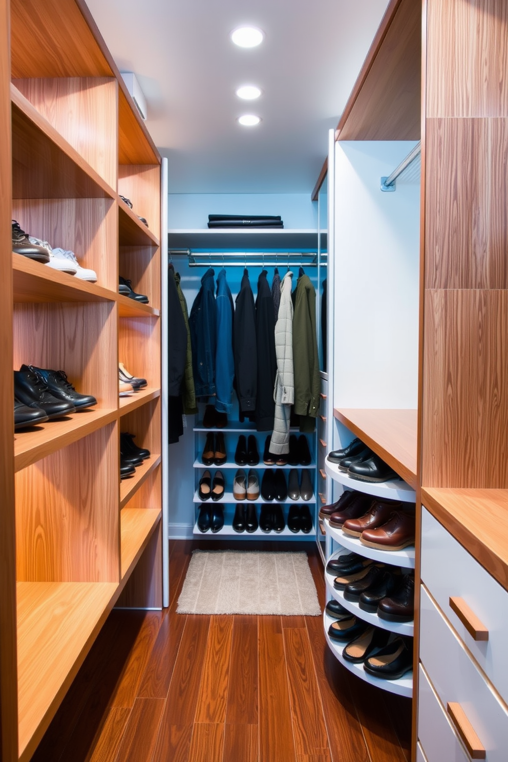 Mid Century Modern Walk In Closet Design Ideas 1