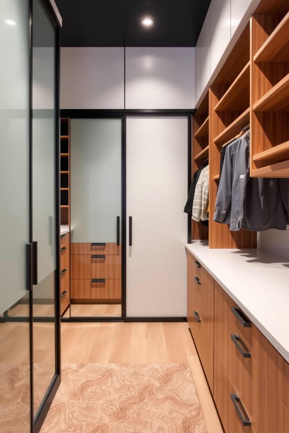 Mid Century Modern Walk In Closet Design Ideas 20