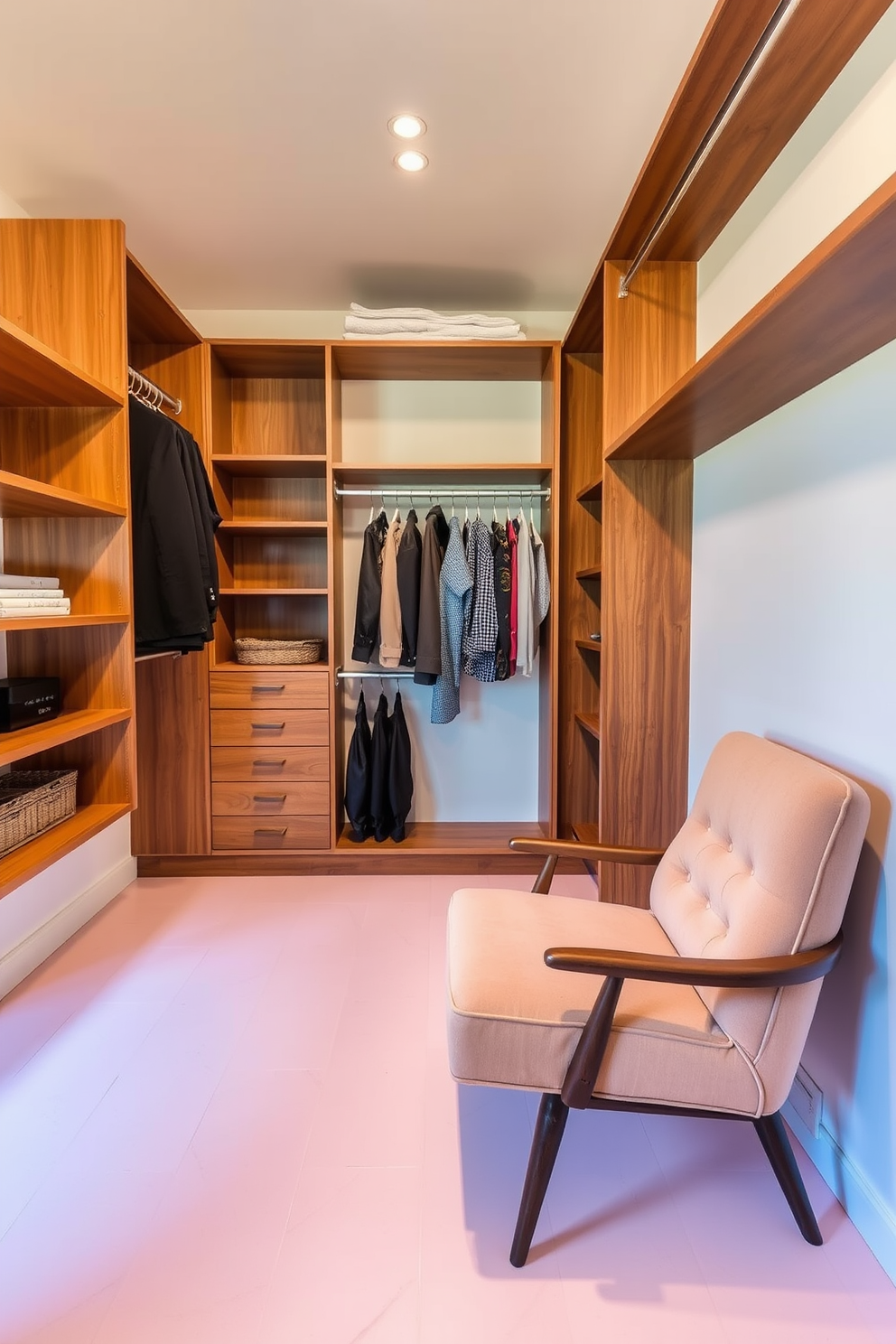 Mid Century Modern Walk In Closet Design Ideas 6