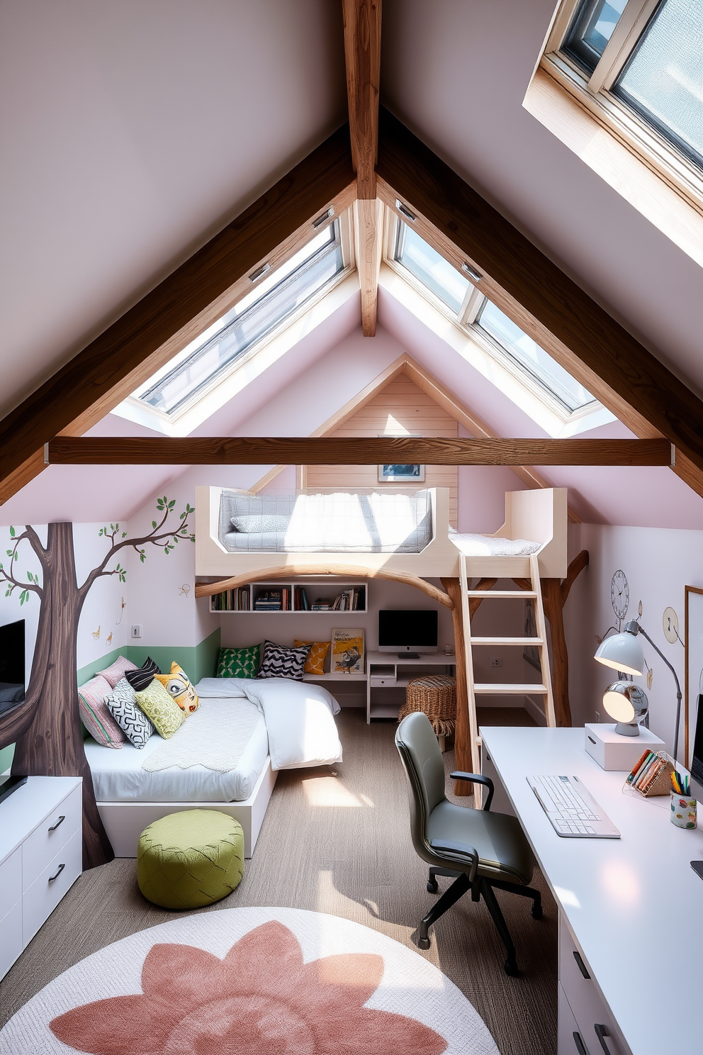 Modern Attic Design Ideas 26