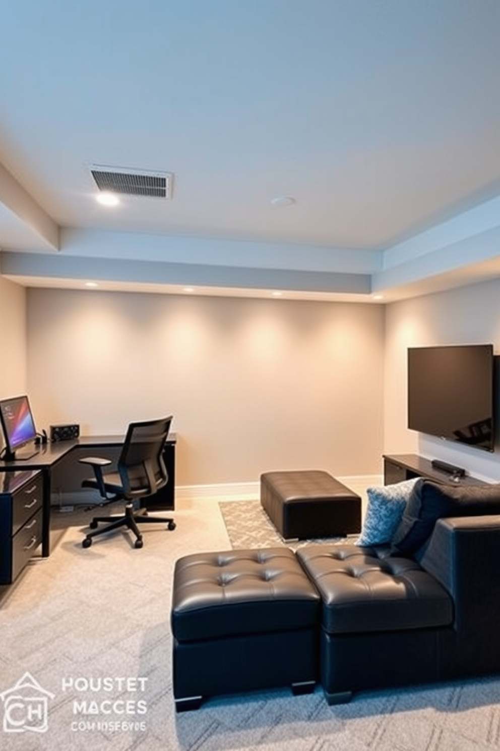 Modern Basement Design Ideas 20