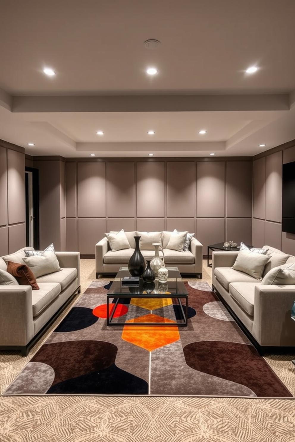 Modern Basement Design Ideas 23