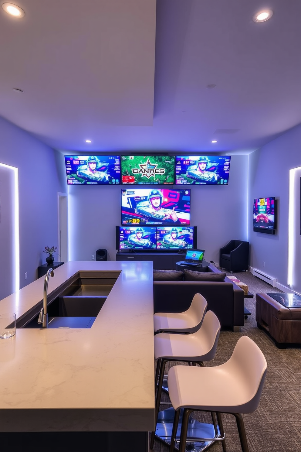 Modern Game Room Design Ideas 24