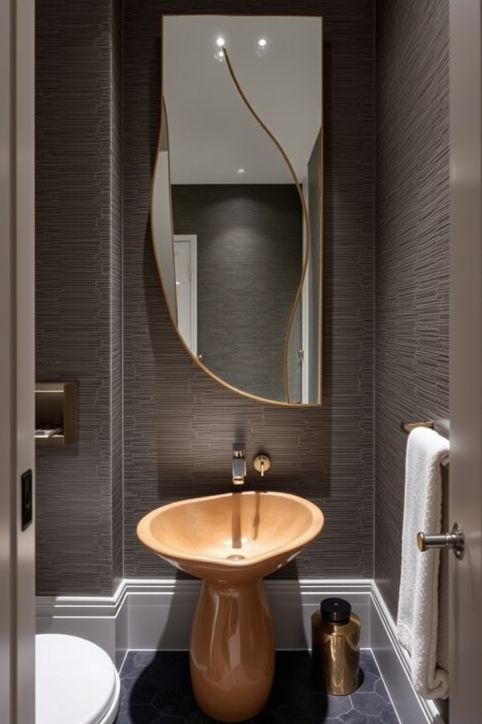 Modern Powder Room Design Ideas 29