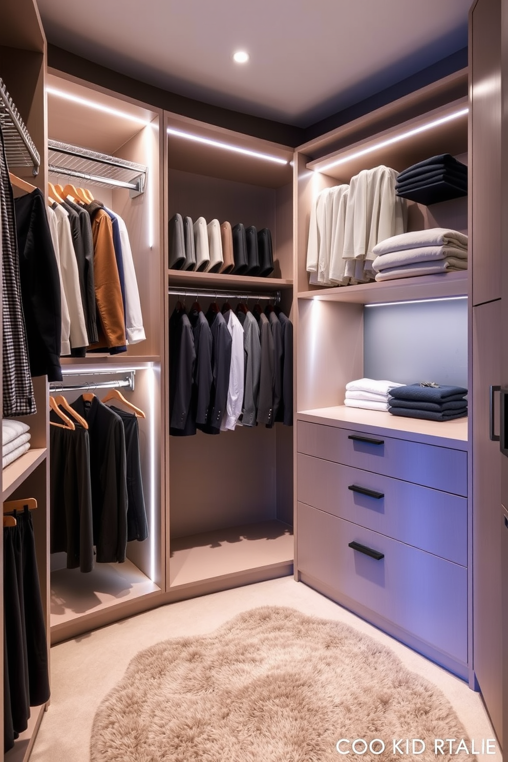 Modern Walk In Closet Design Ideas 14