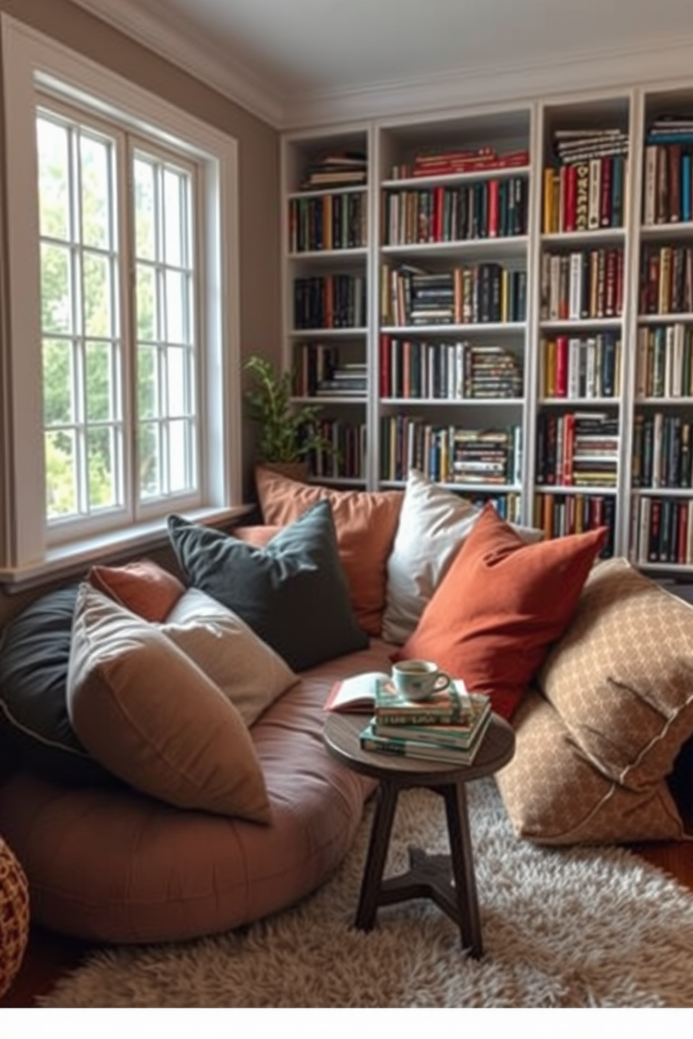 Moody Home Library Design Ideas 13