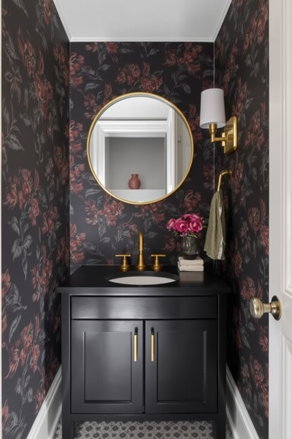 Moody Powder Room Design Ideas 15