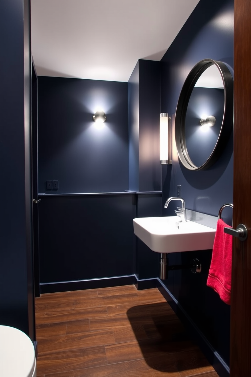 Moody Powder Room Design Ideas 22