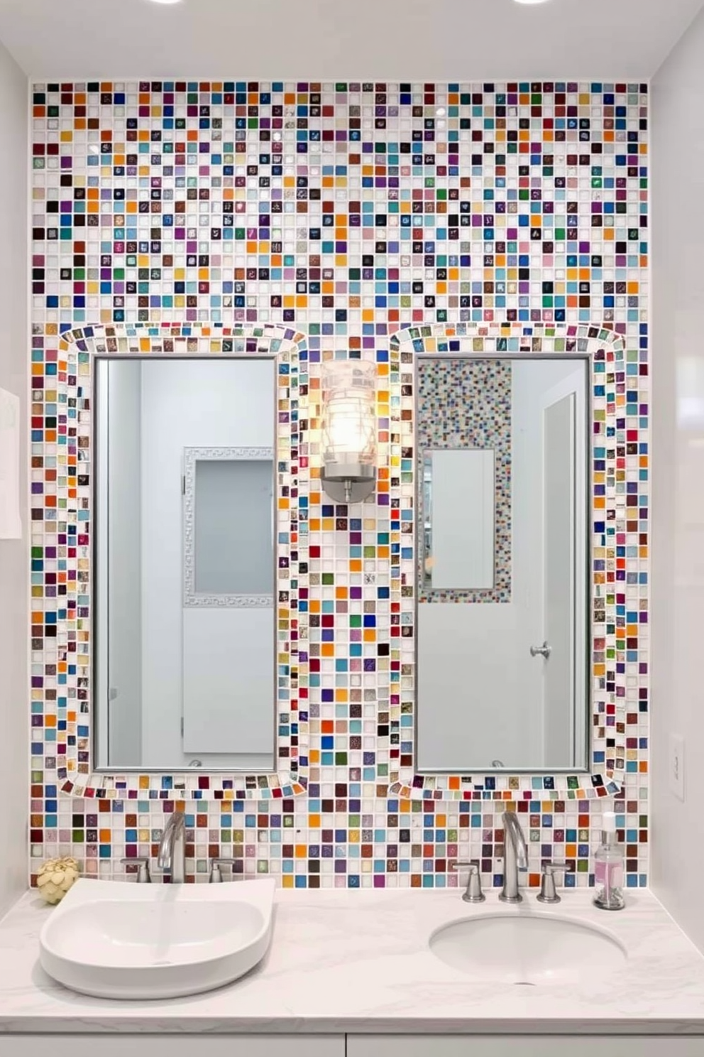 Mosaic Tiles Bathroom Design Ideas 15