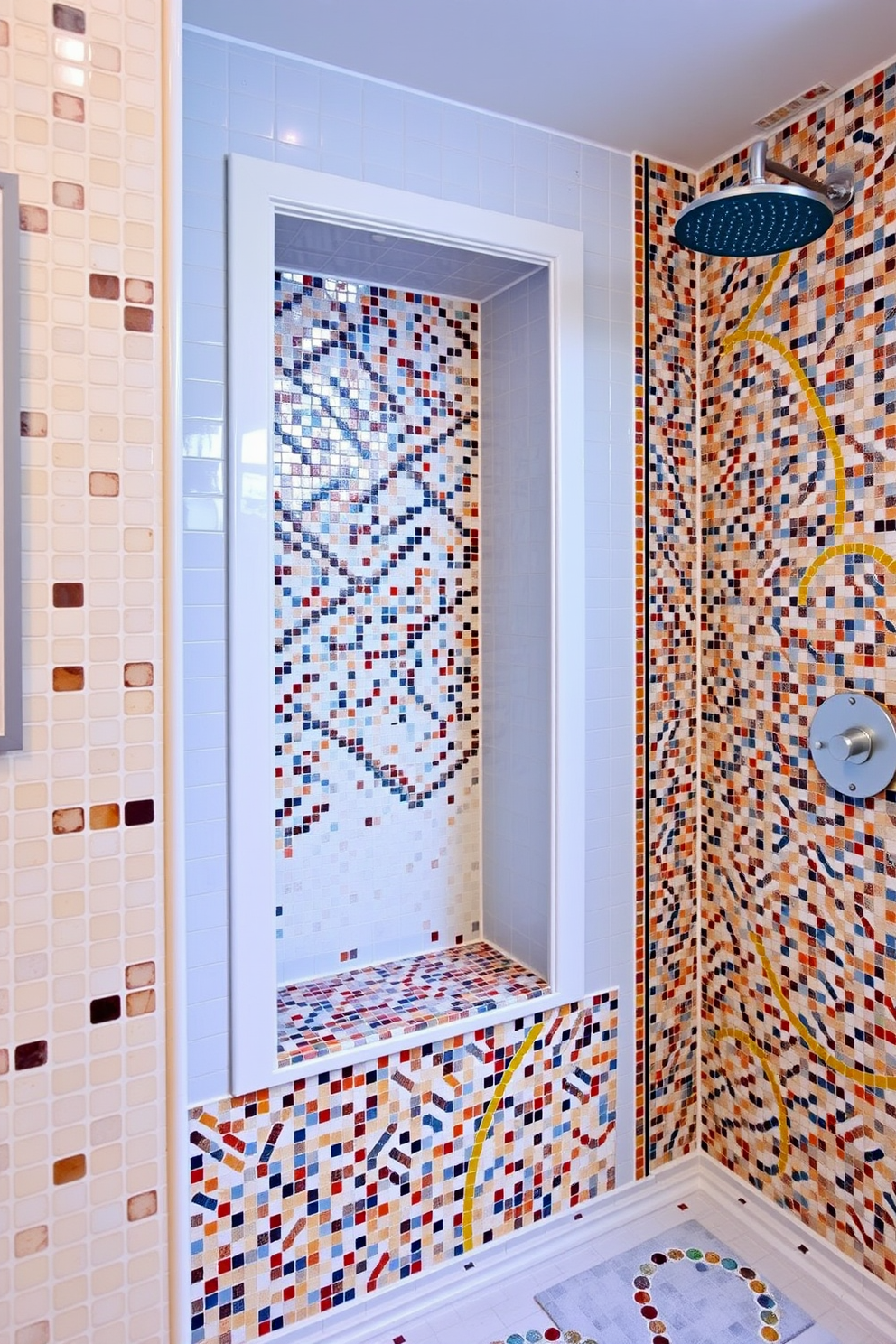 Mosaic Tiles Bathroom Design Ideas 17