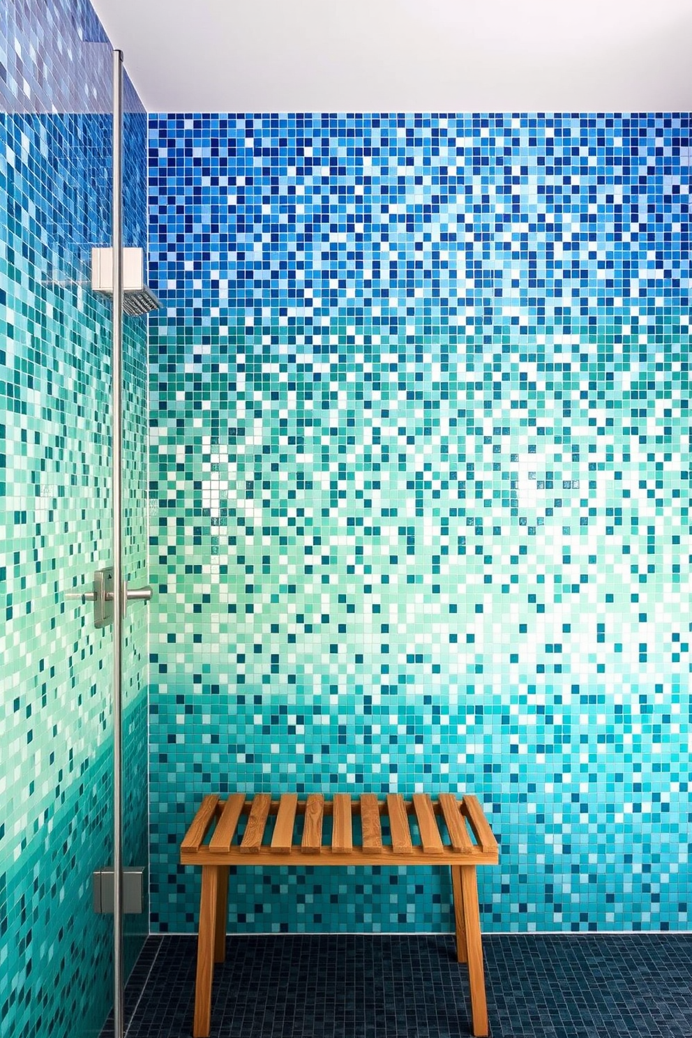 Mosaic Tiles Bathroom Design Ideas 18