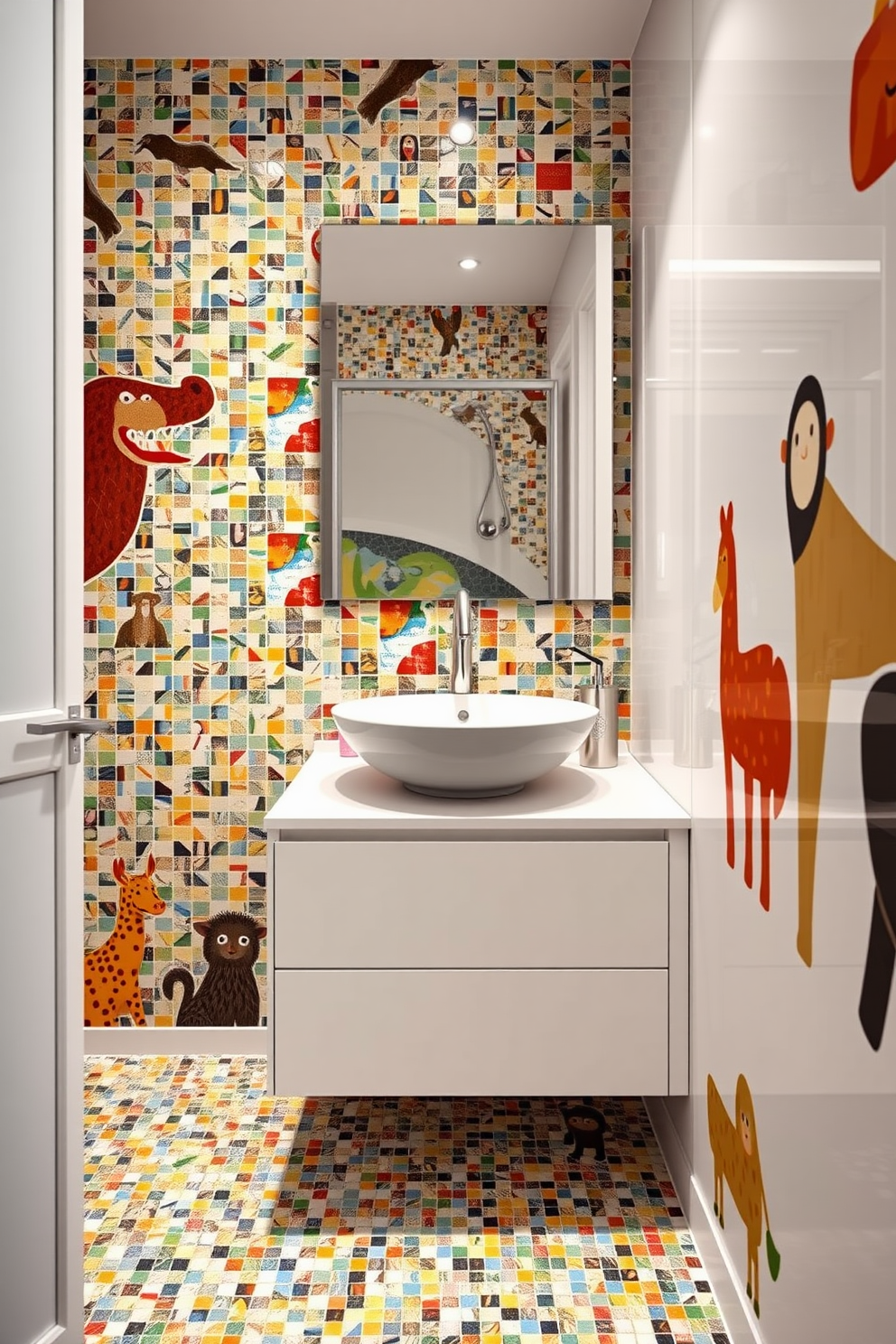 Mosaic Tiles Bathroom Design Ideas 21