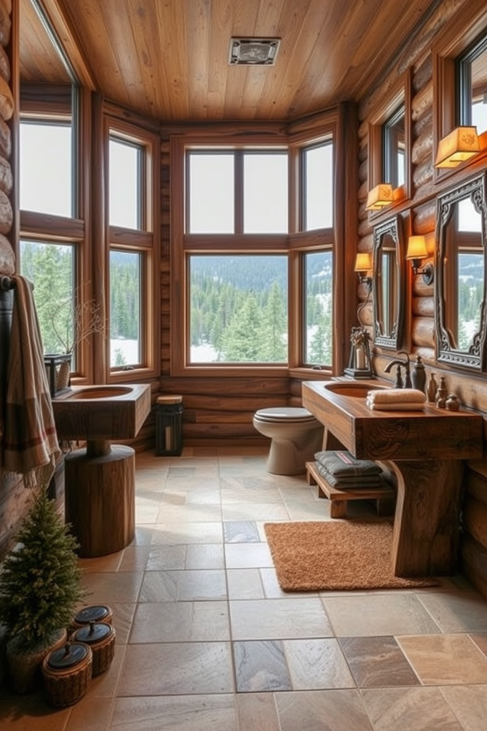 Mountain Cabin Bathroom Design Ideas 10