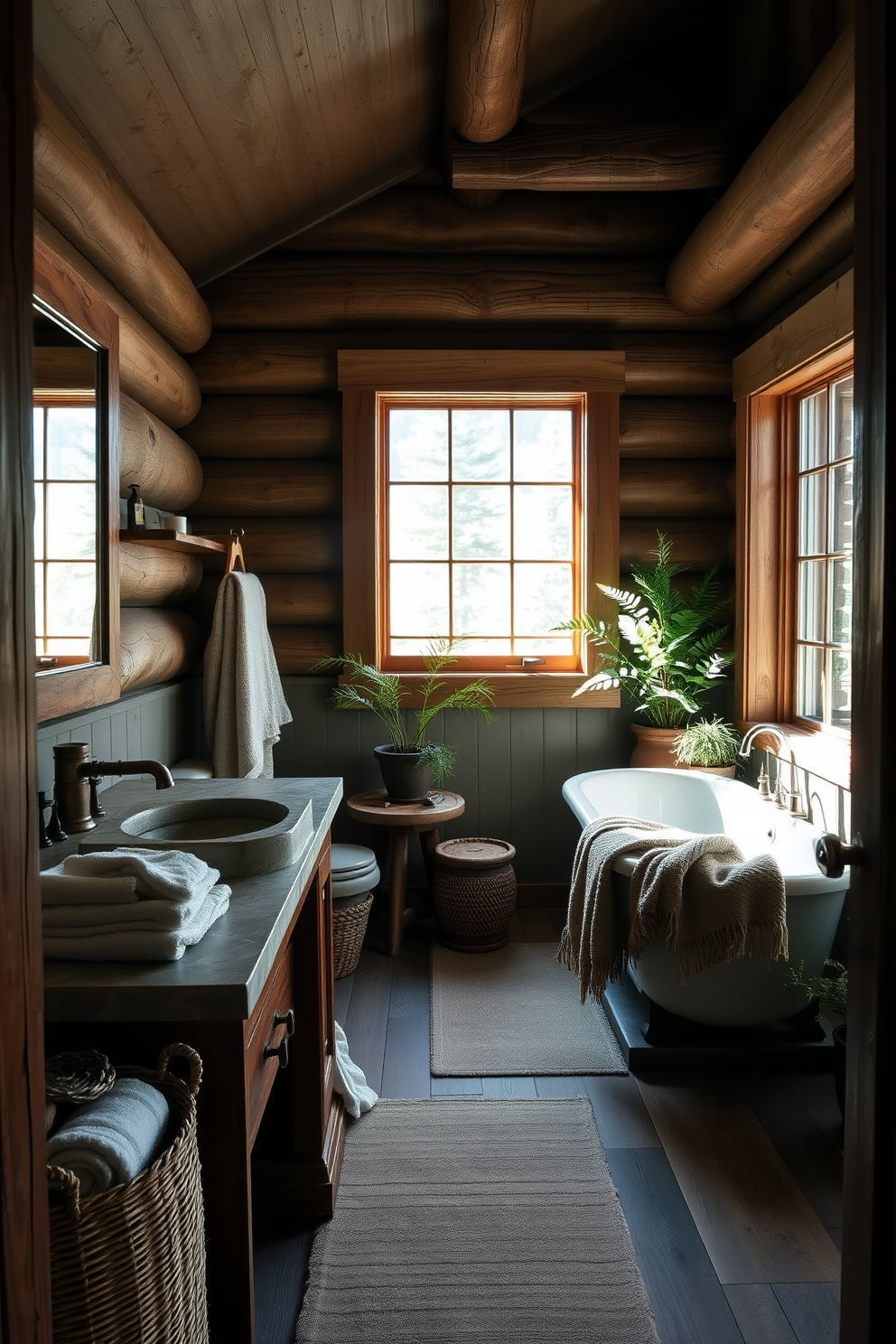 Mountain Cabin Bathroom Design Ideas 11