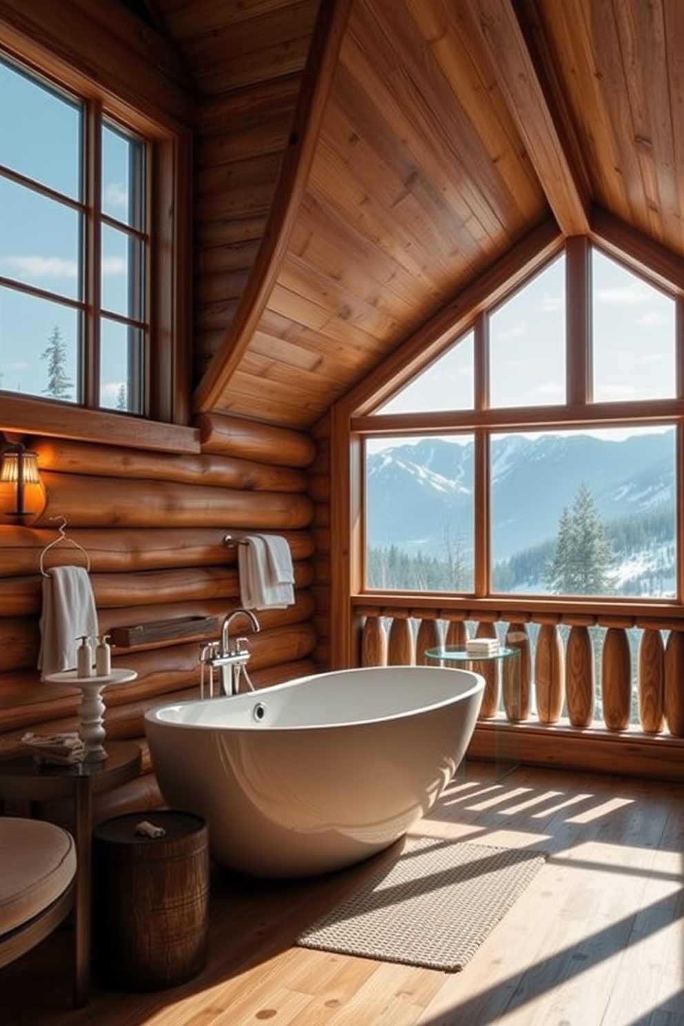 Mountain Cabin Bathroom Design Ideas 14