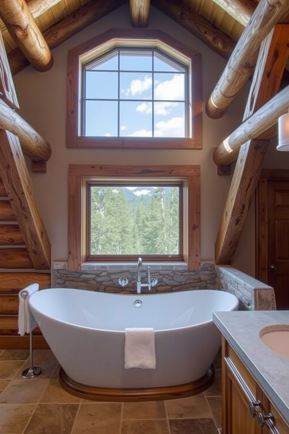 Mountain Cabin Bathroom Design Ideas 15