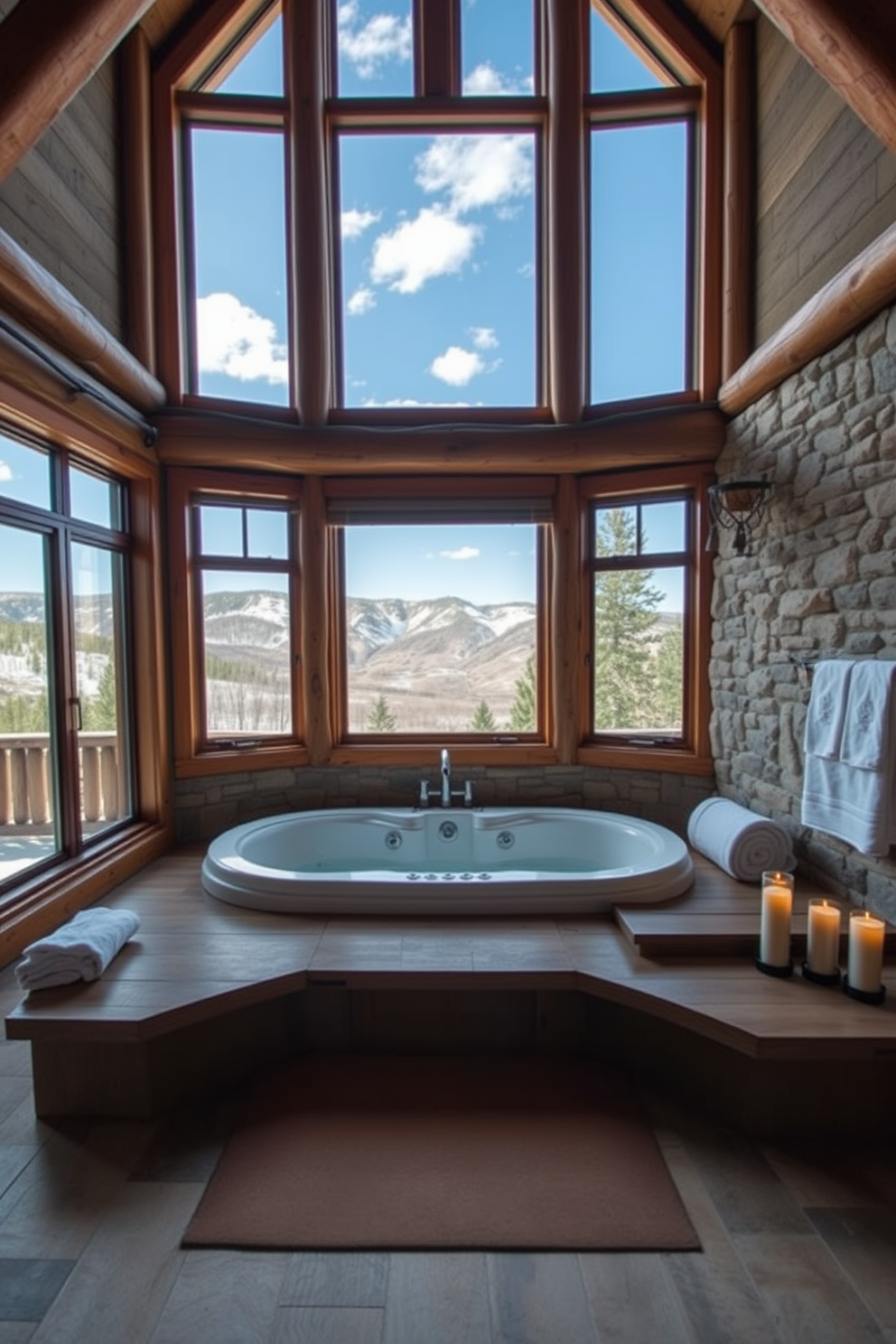 Mountain Cabin Bathroom Design Ideas 21