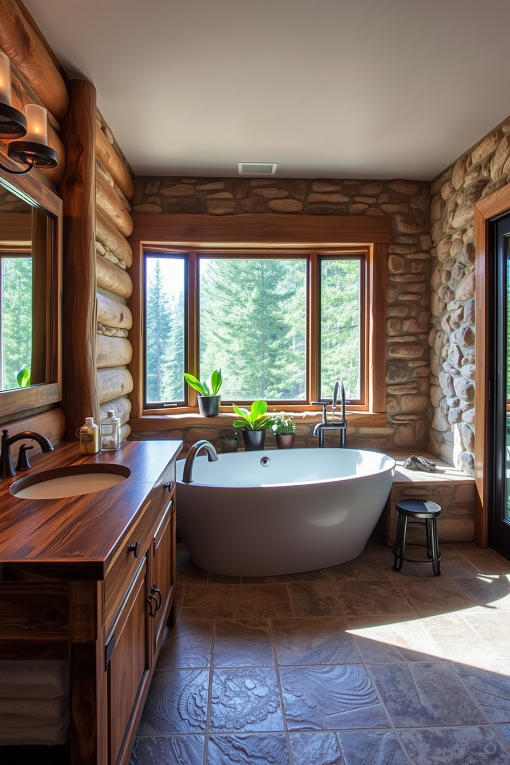 Mountain Cabin Bathroom Design Ideas 4