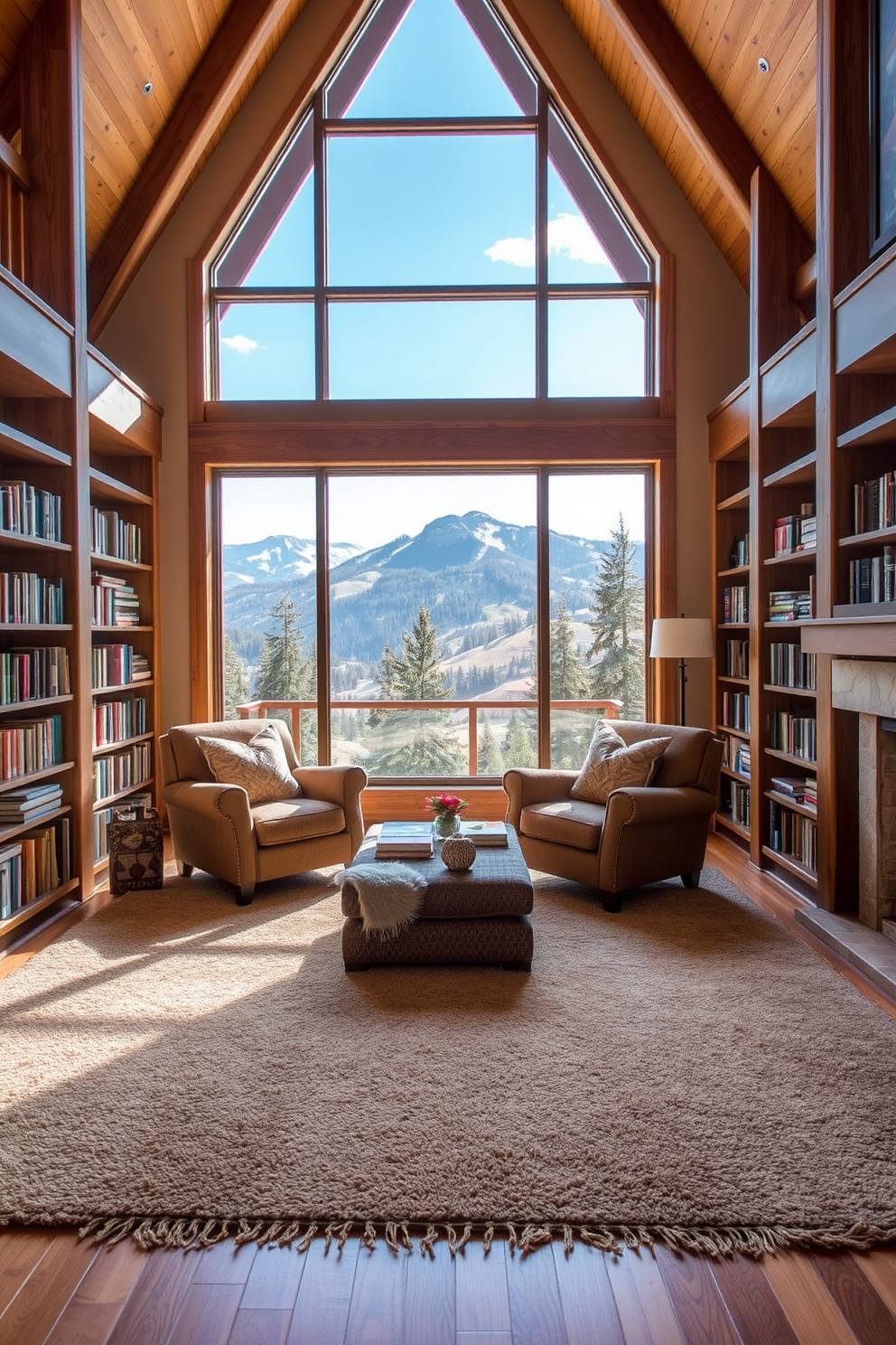 Mountain Home Library Design Ideas 17