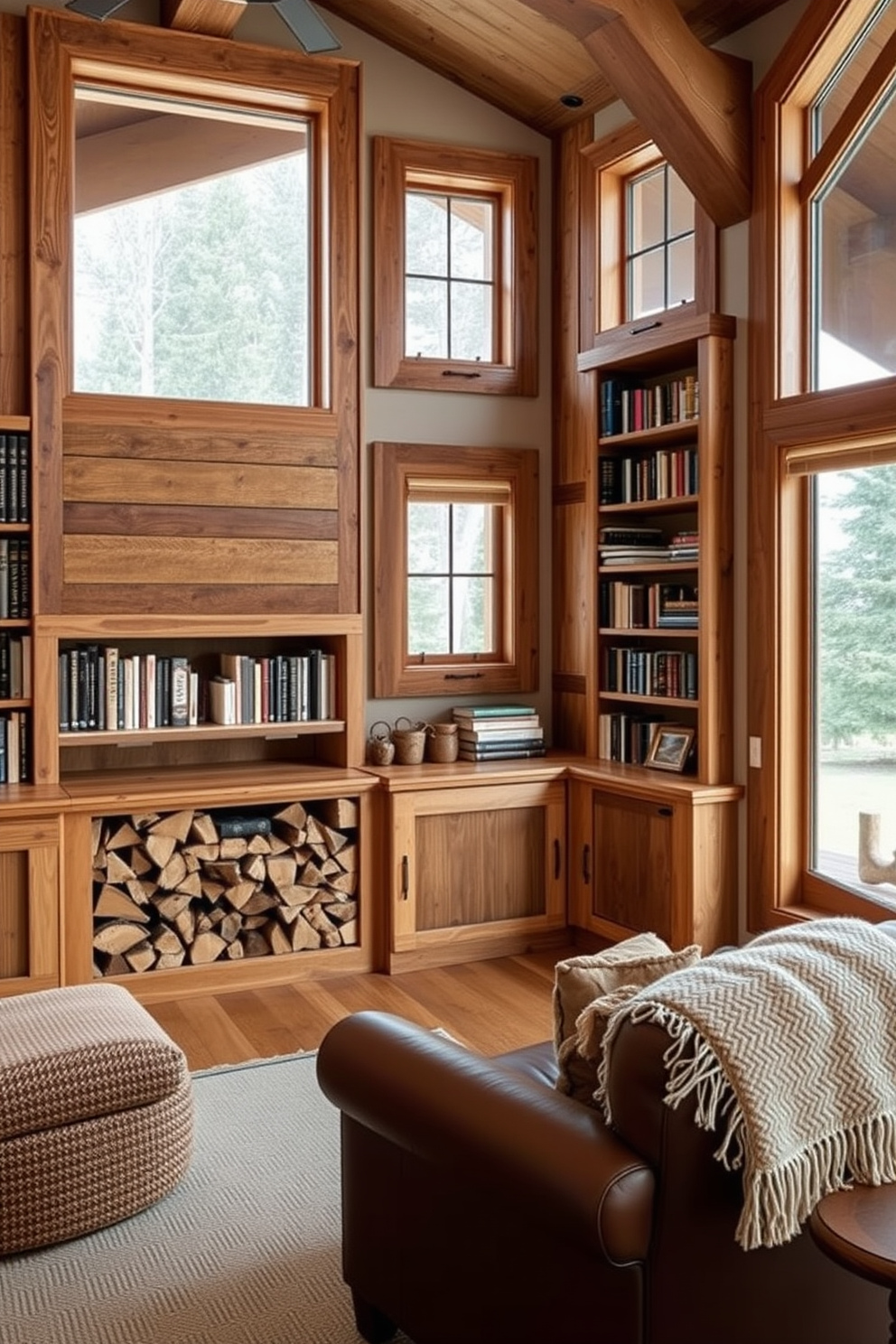 Mountain Home Library Design Ideas 24