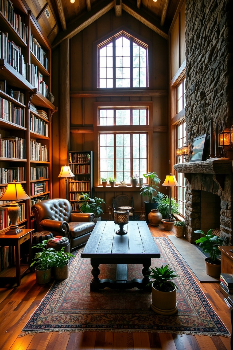 Mountain Home Library Design Ideas 29