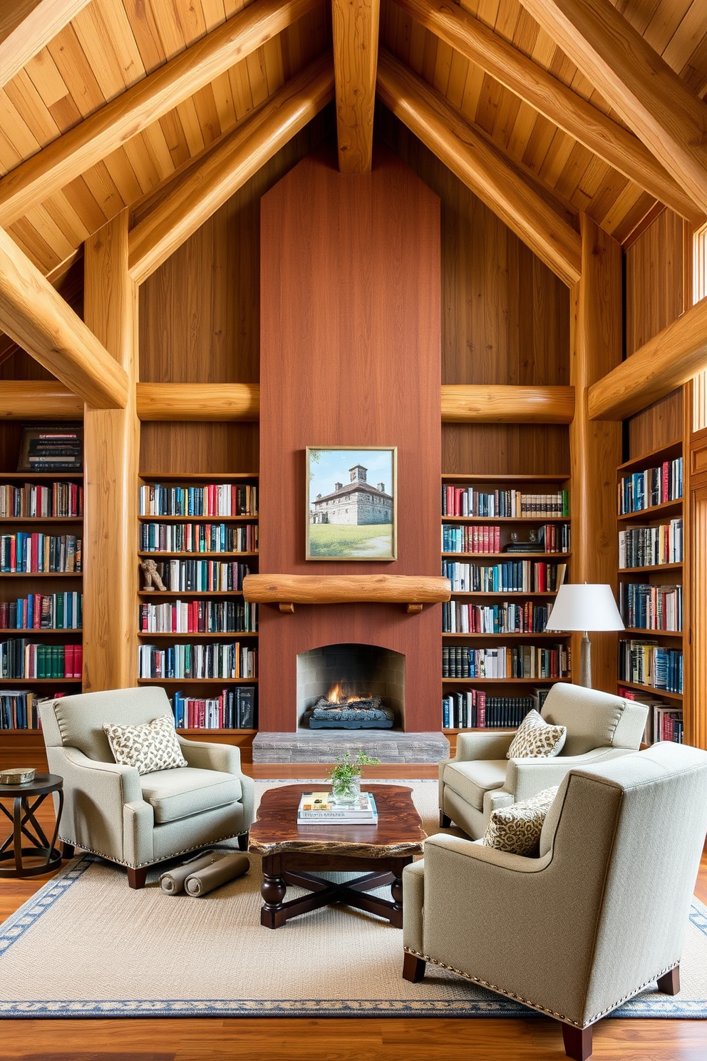 Mountain Home Library Design Ideas 4