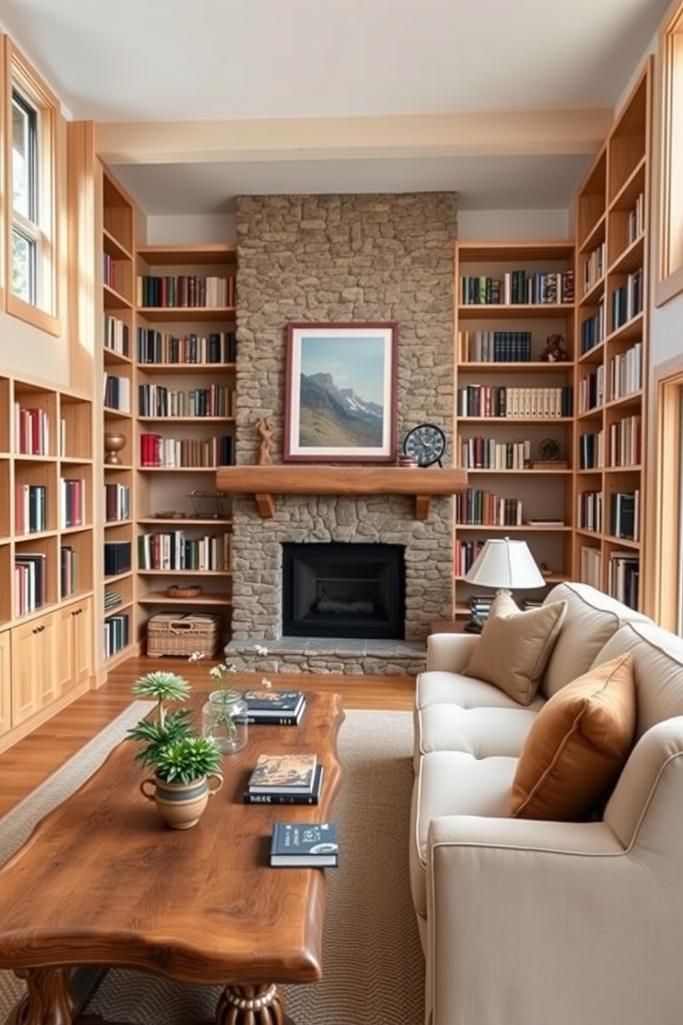 Mountain Home Library Design Ideas 8