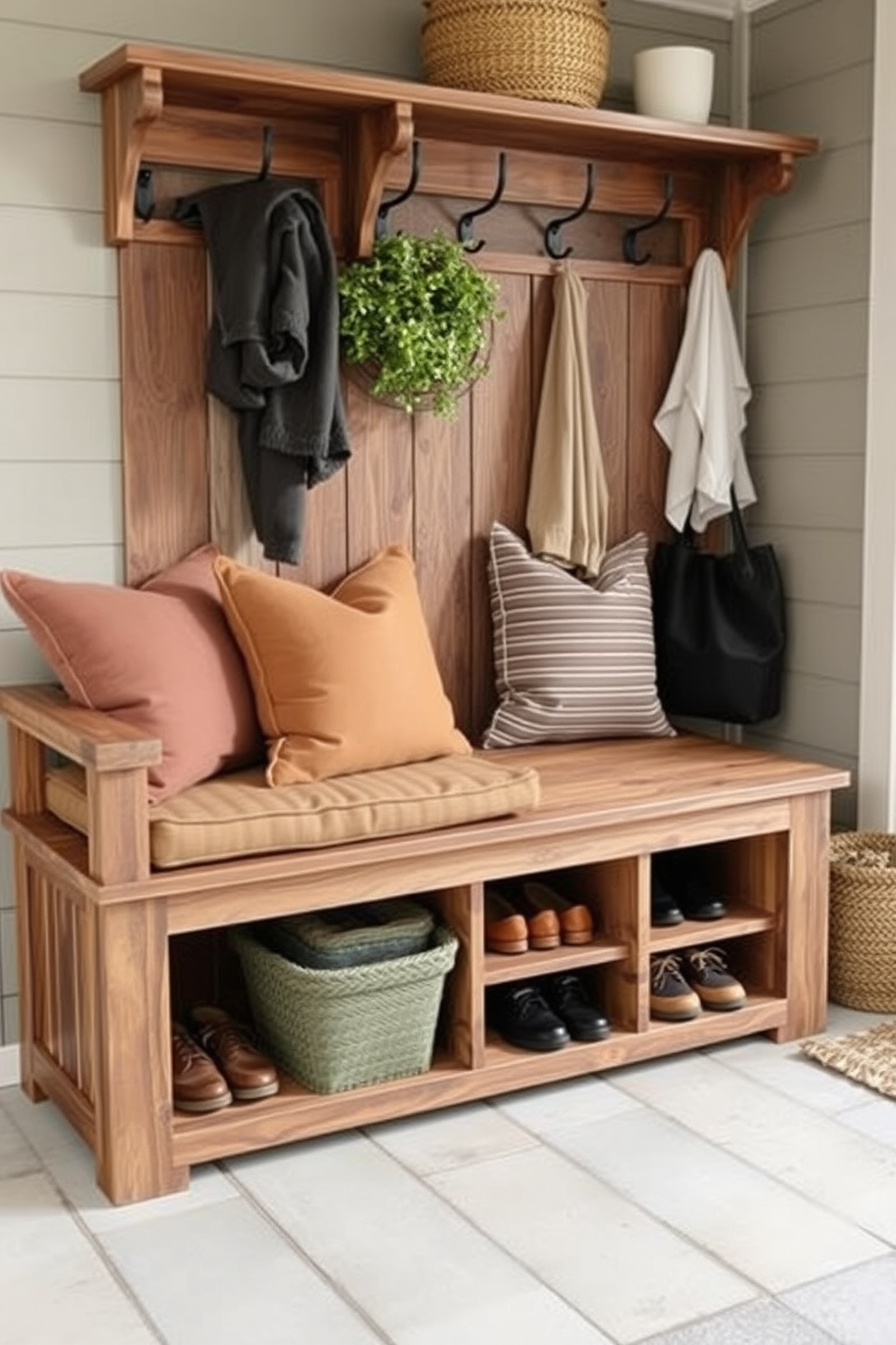 Mudroom Bench Design Ideas 18