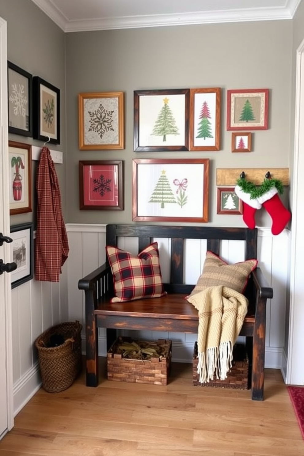 Mudroom Christmas Decorating Ideas 12