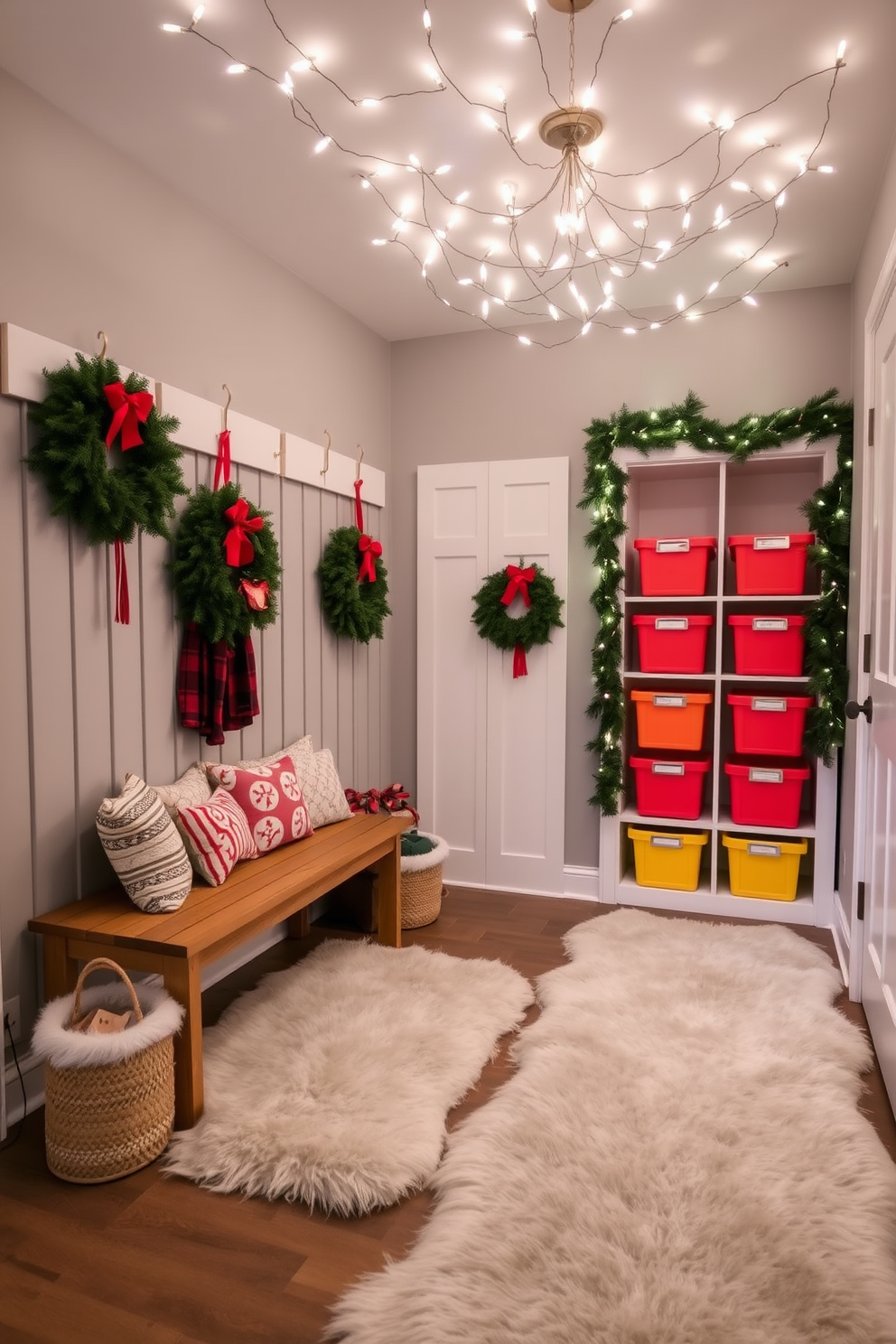 Mudroom Christmas Decorating Ideas 14