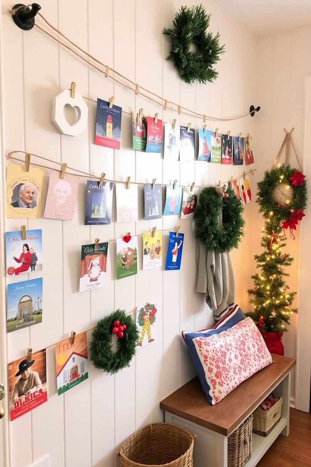 Mudroom Christmas Decorating Ideas 19